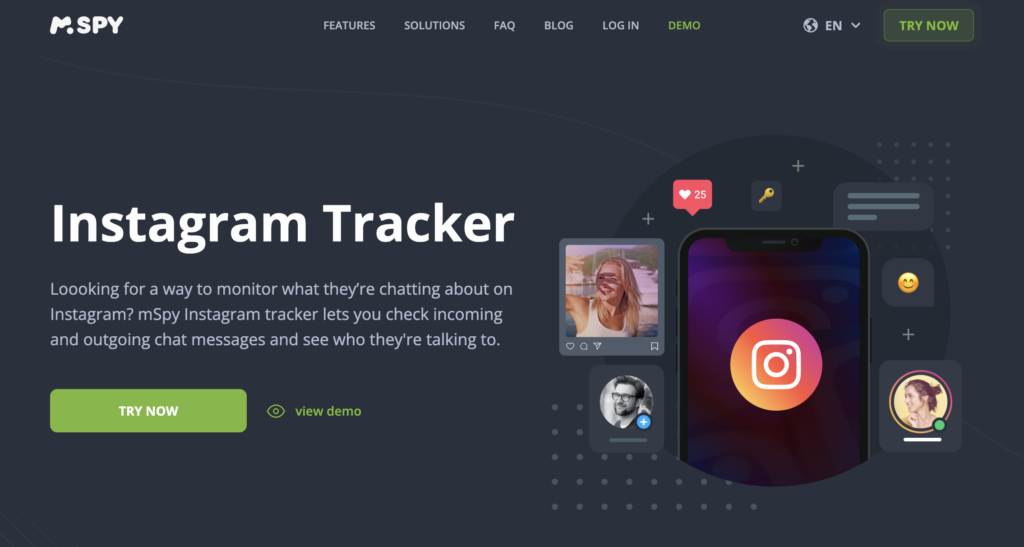 read instagram messages without seen with mspy