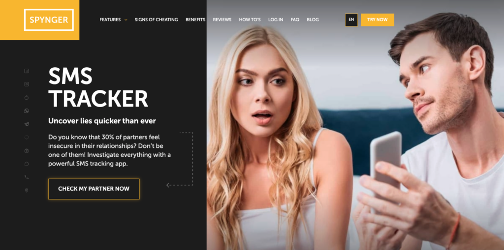 track text messages with spynger