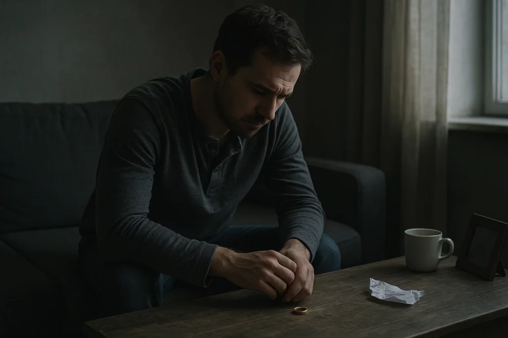 how a guy acts after he cheated