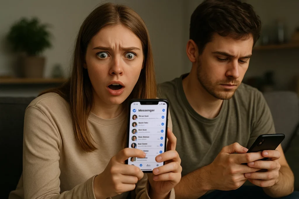 how to see who my boyfriend is talking to on facebook messenger