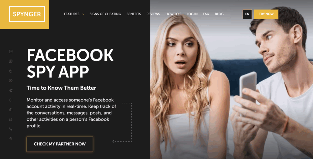 spynger app to monitor your boyfriend's facebook activity